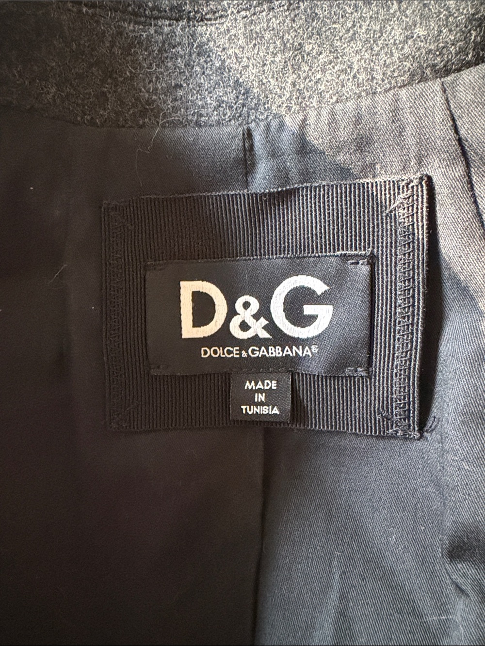 Vintage Dolce & Gabbana Wool Gray Tailored Blazer Italian 42 US 6 - Picture 2 of 9